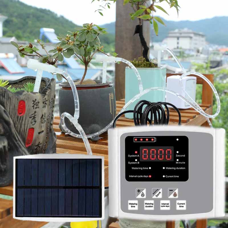 Smart Garden Tap Timer - 자동 태양광 점적 관개 장치 이중