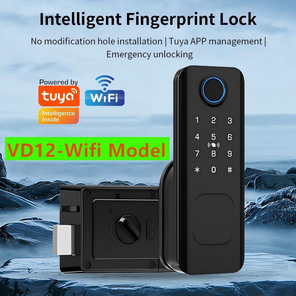 Smart Garden Lock - 와이파이 지문인식 방수 야외 정원 잠금장치