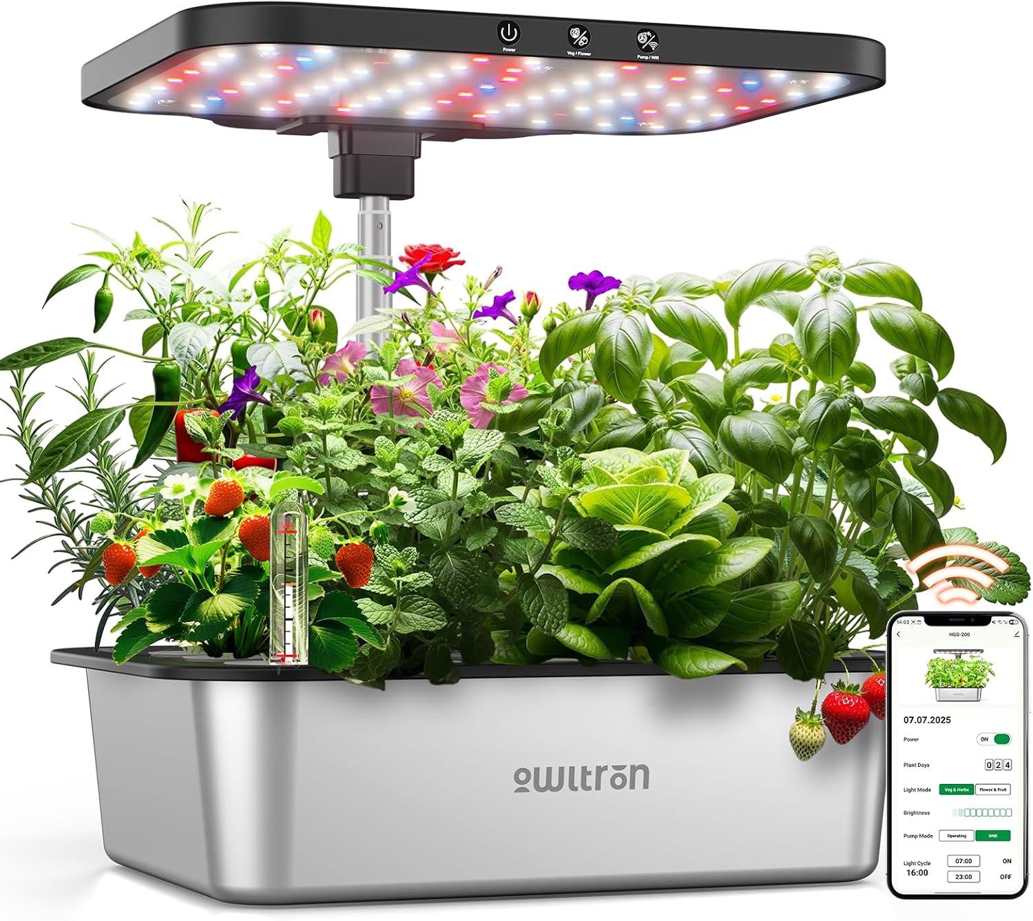 Smart Pod Garden - 스마트 수경재배 시스템 15포드 실내 허브