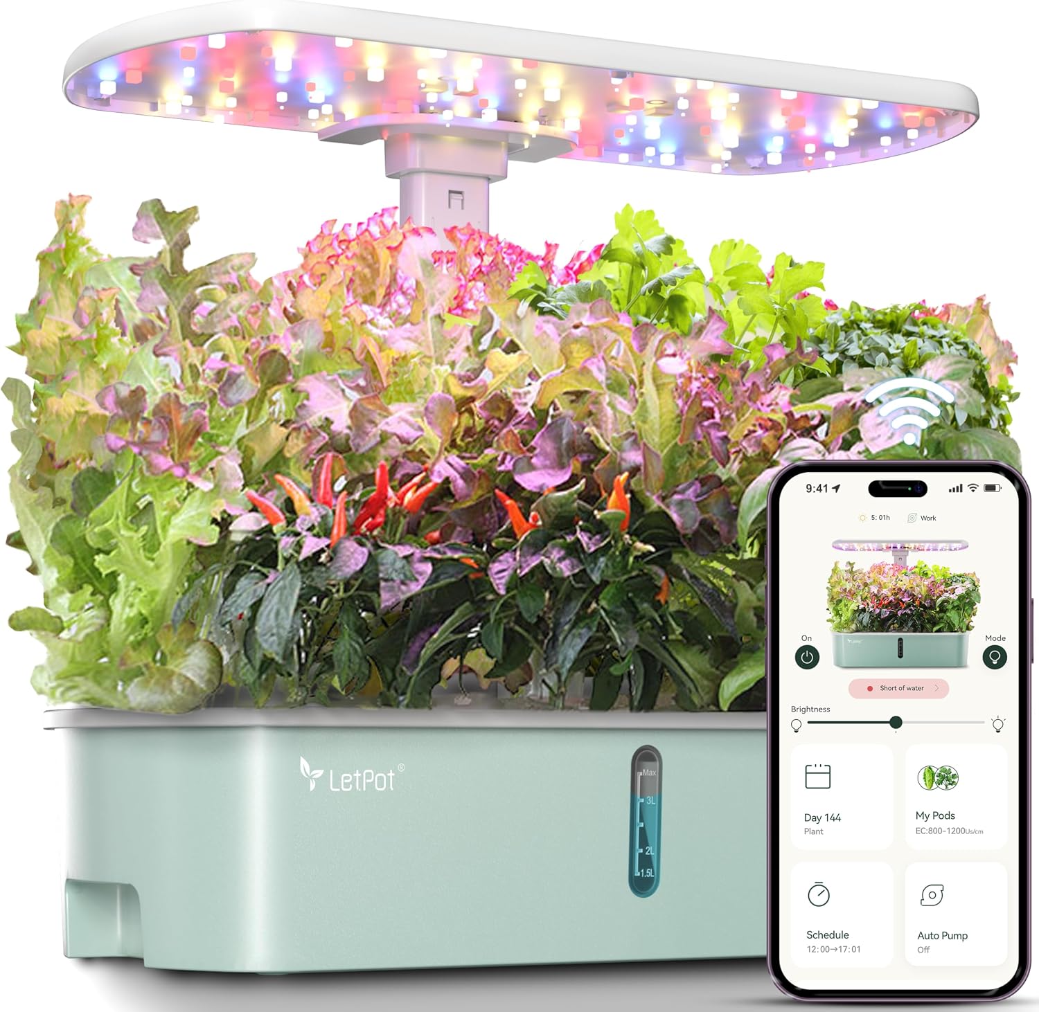 Smart Pod Garden - 스마트 실내 정원 수경재배 시스템 키트,