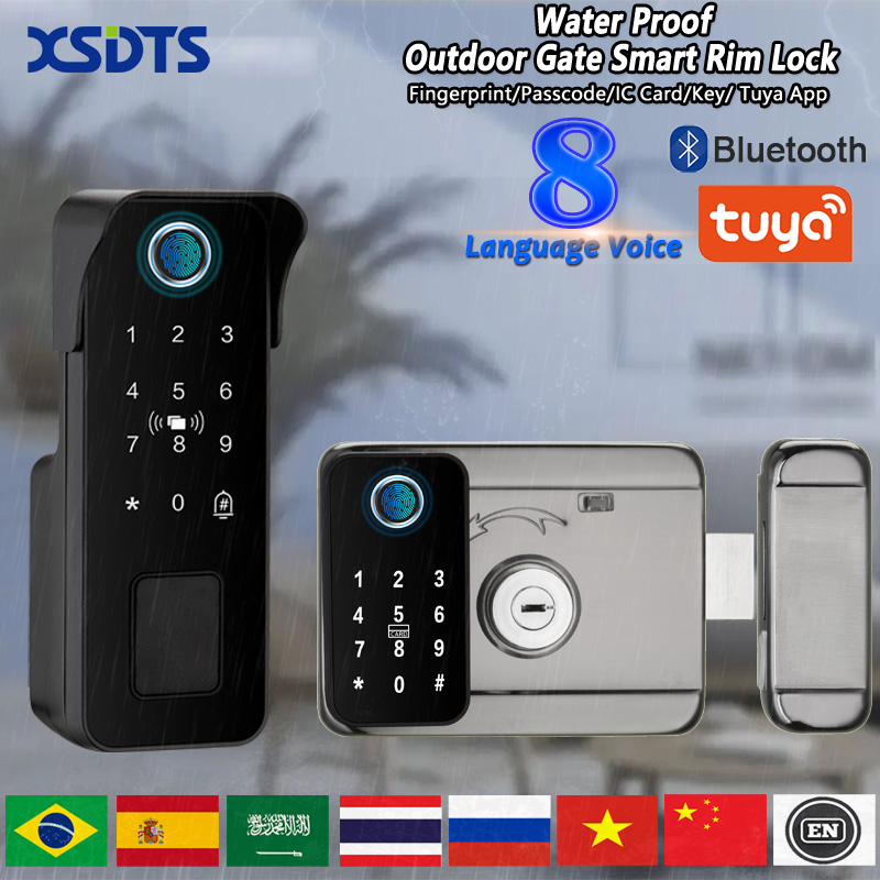 Smart Garden Lock - 방수 스마트 도어락 지문인식 야외 정원