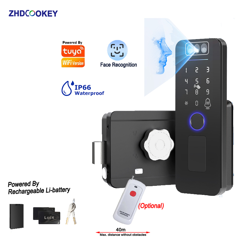Smart Garden Lock - Tuya Wifi SmartLife 3D 얼굴 인식