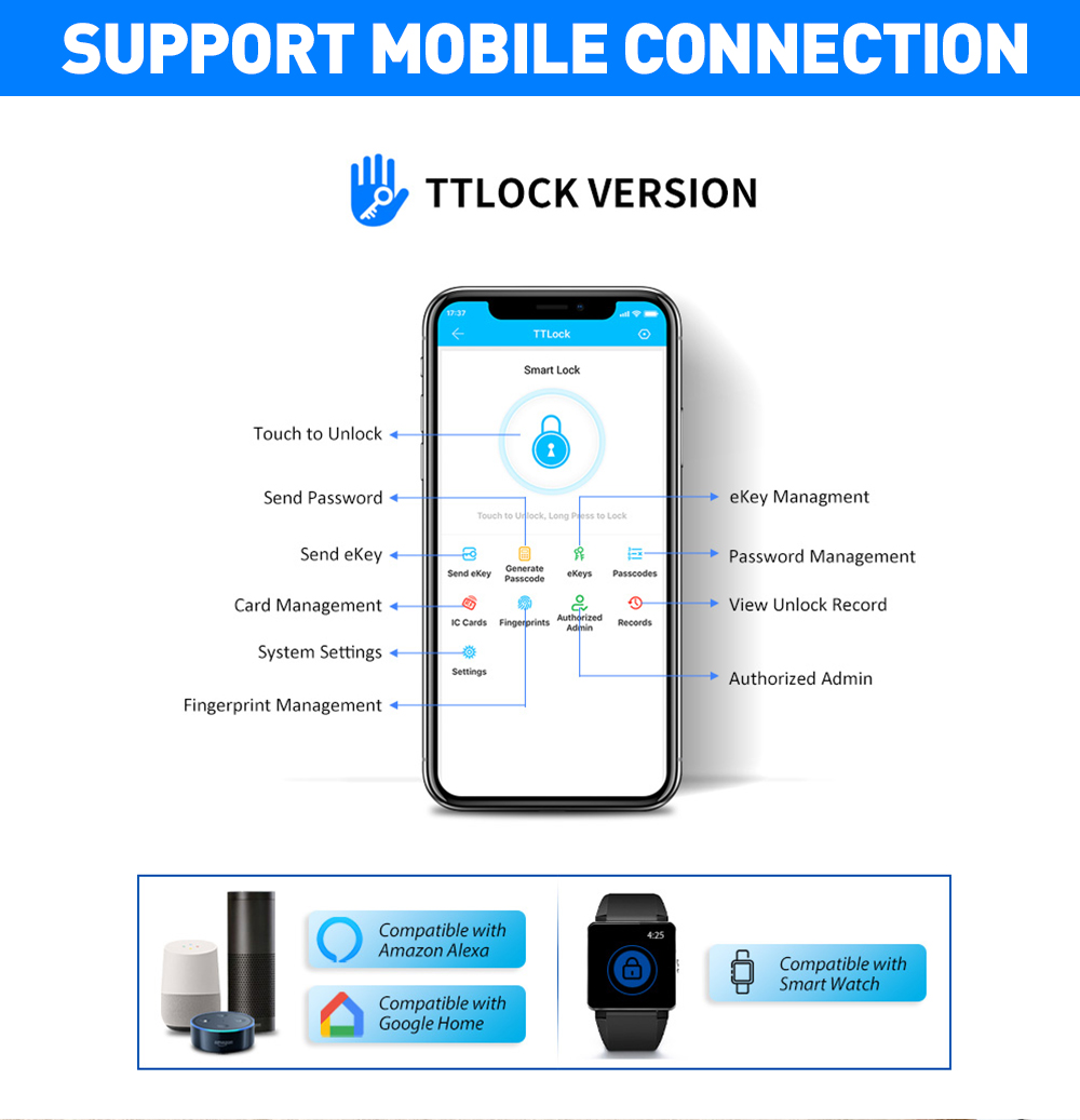 TTLOCK 앱 야외 스마트 잠금 듀얼 사이드 지문 테 - Smart Garden Lock 리뷰 및 가격