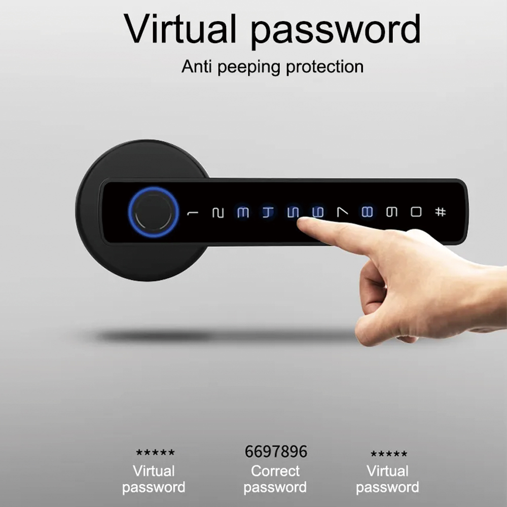 TYSH Tuya 스마트 자동 보안 생체 인식 지문 핸 - Smart Garden Lock 리뷰 및 가격