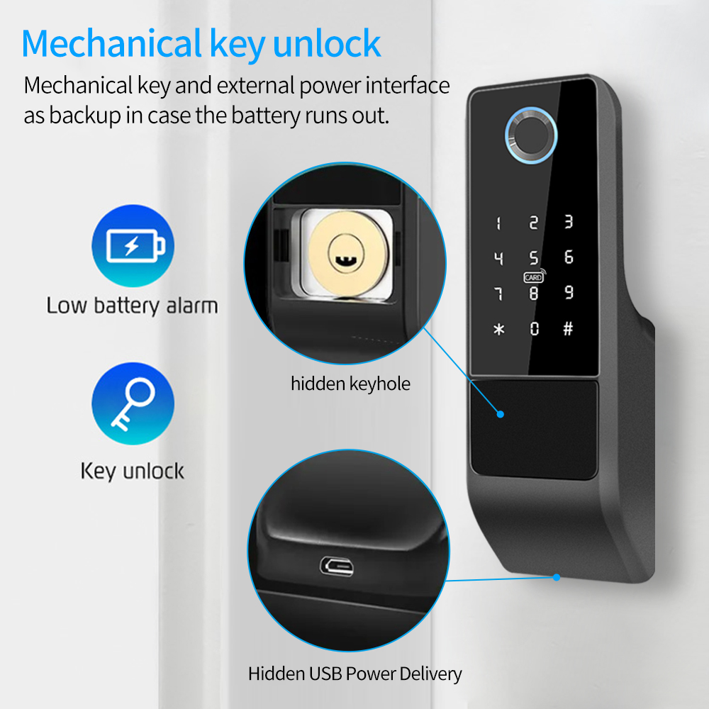 IP65 방수 TTLock 지문 스마트 도어 잠금 장치 - Smart Garden Lock 리뷰 및 가격