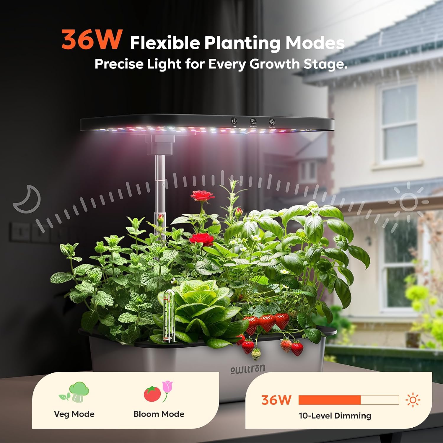 스마트 수경재배 시스템 15포드 실내 허브 가든 36W - Smart Pod Garden 리뷰 및 가격