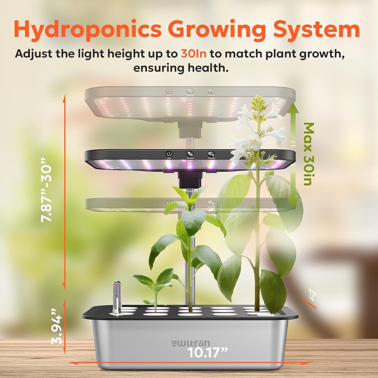 스마트 수경재배 시스템 15포드 실내 허브 가든 36W - Smart Pod Garden 리뷰 및 가격