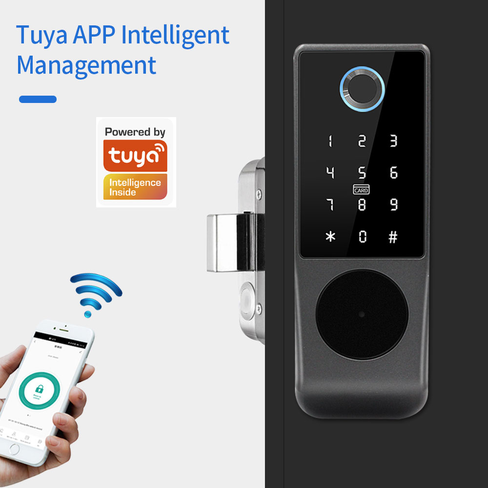 TUYA WIFI 스마트 도어 잠금 지문 잠금 IC 카 - Smart Garden Lock 리뷰 및 가격