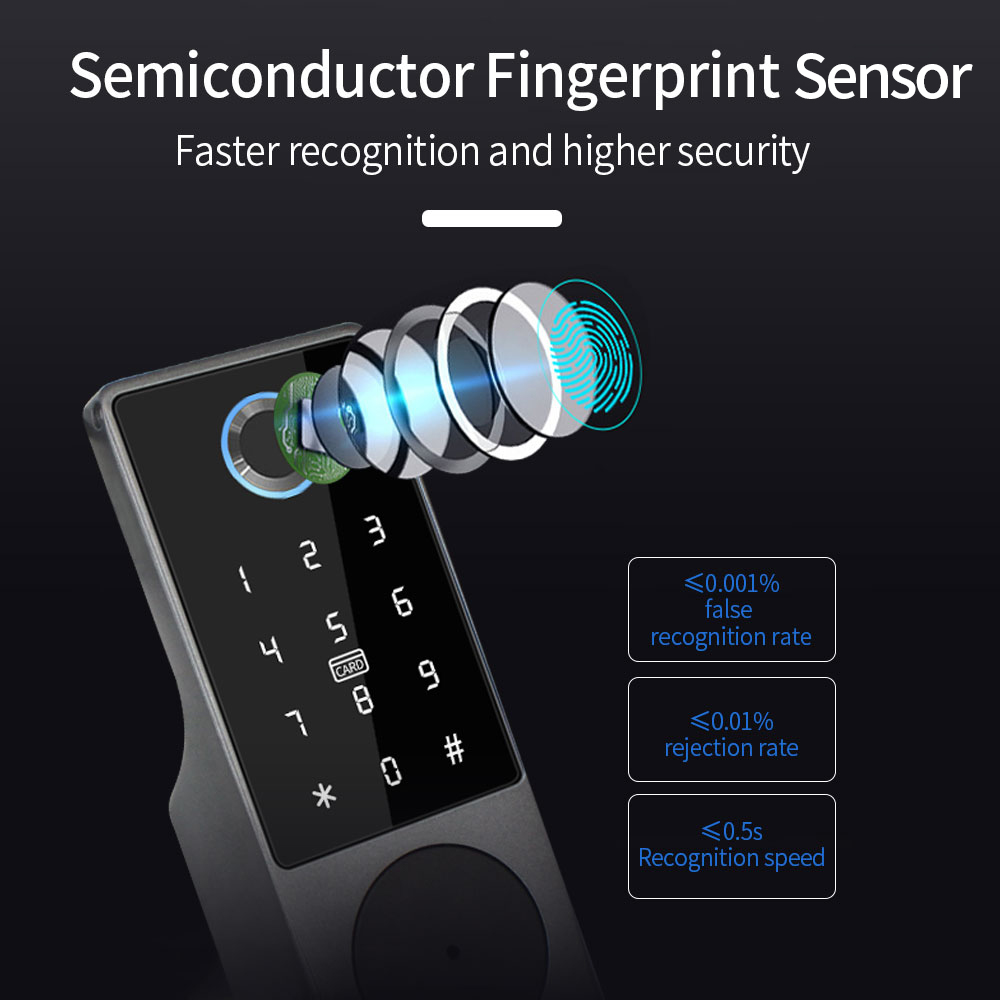 TUYA WIFI 스마트 도어 잠금 지문 잠금 IC 카 - Smart Garden Lock 리뷰 및 가격