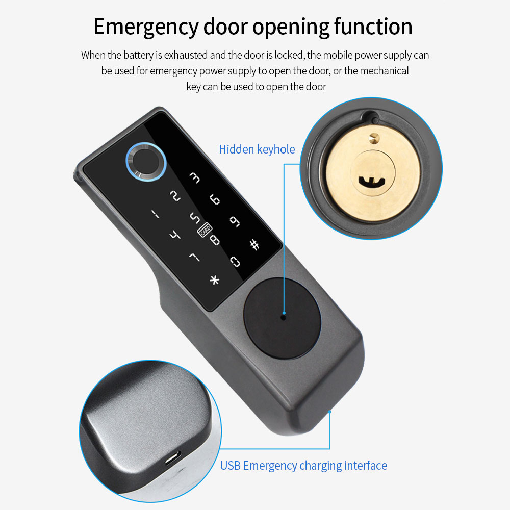 TUYA WIFI 스마트 도어 잠금 지문 잠금 IC 카 - Smart Garden Lock 리뷰 및 가격