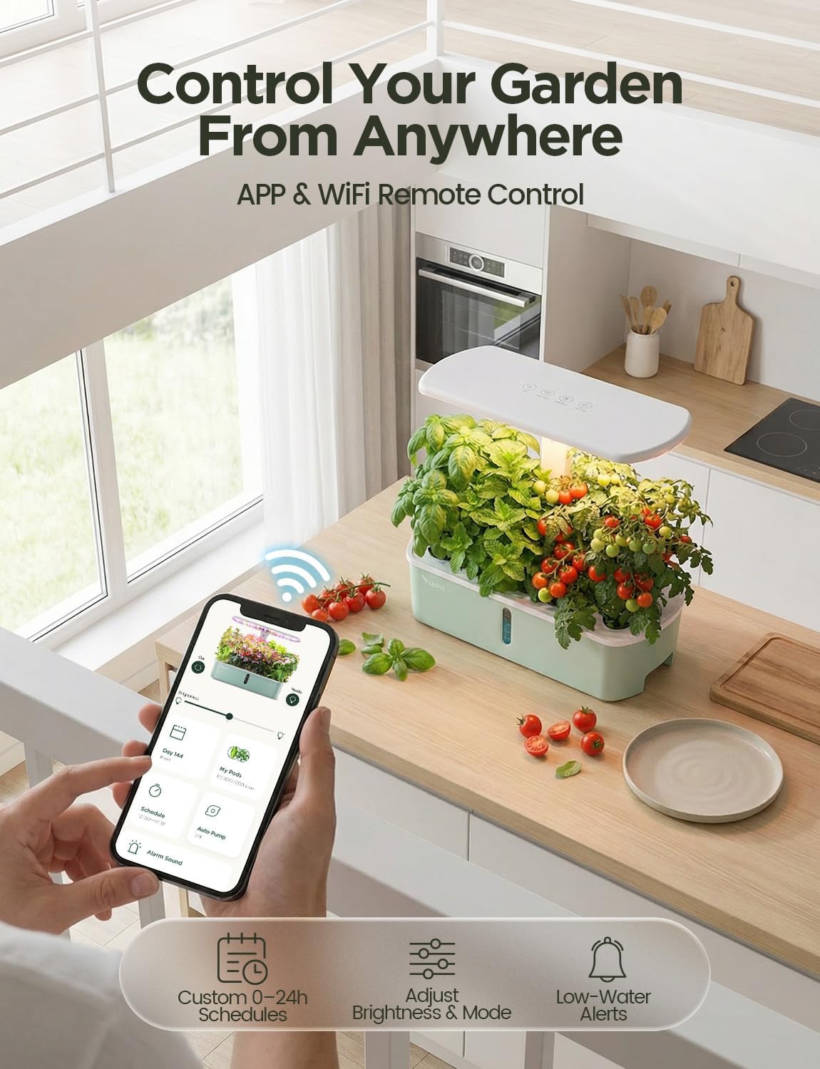 스마트 실내 정원 수경재배 시스템 키트, 앱 와이파이  - Smart Pod Garden 리뷰 및 가격