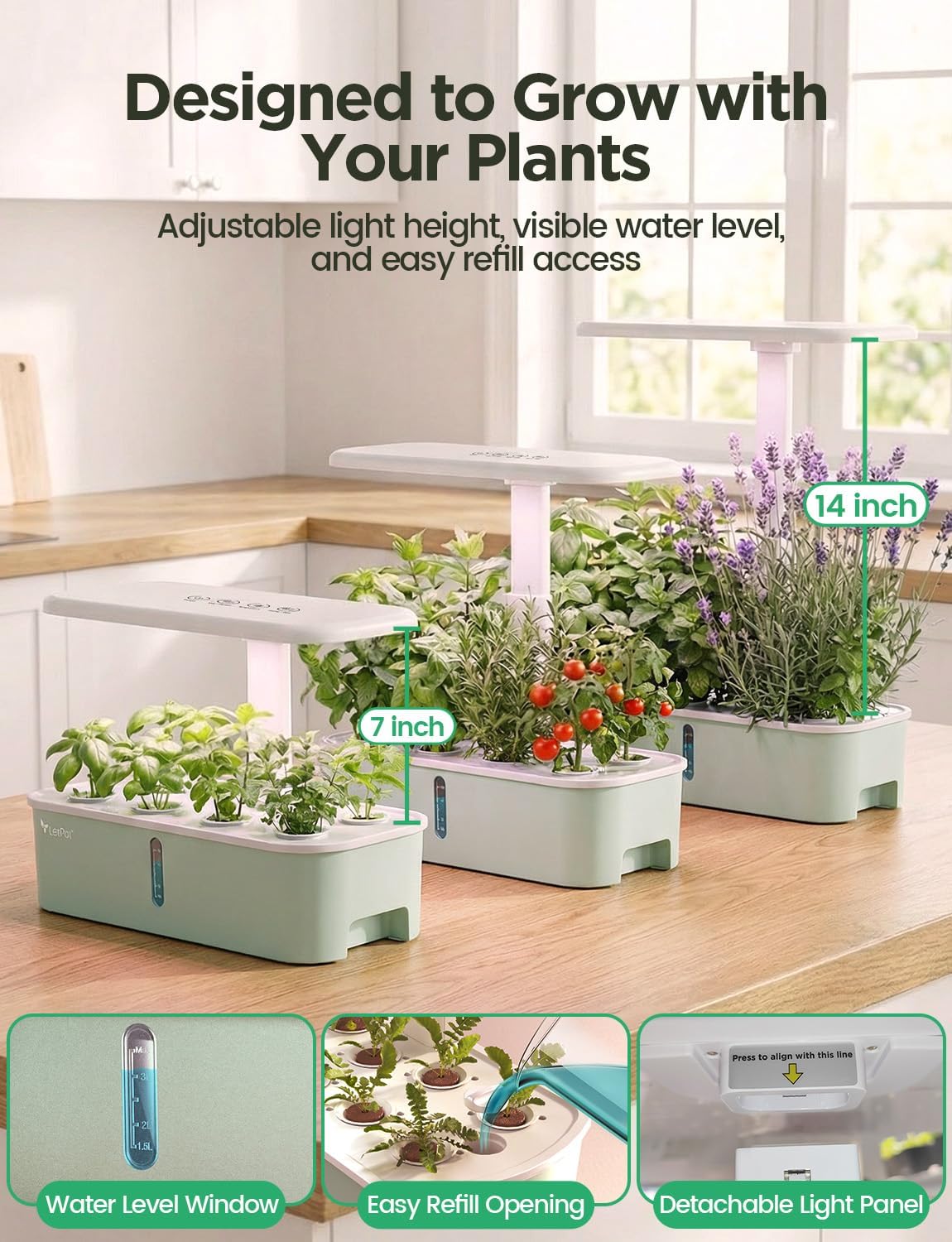 스마트 실내 정원 수경재배 시스템 키트, 앱 와이파이  - Smart Pod Garden 리뷰 및 가격