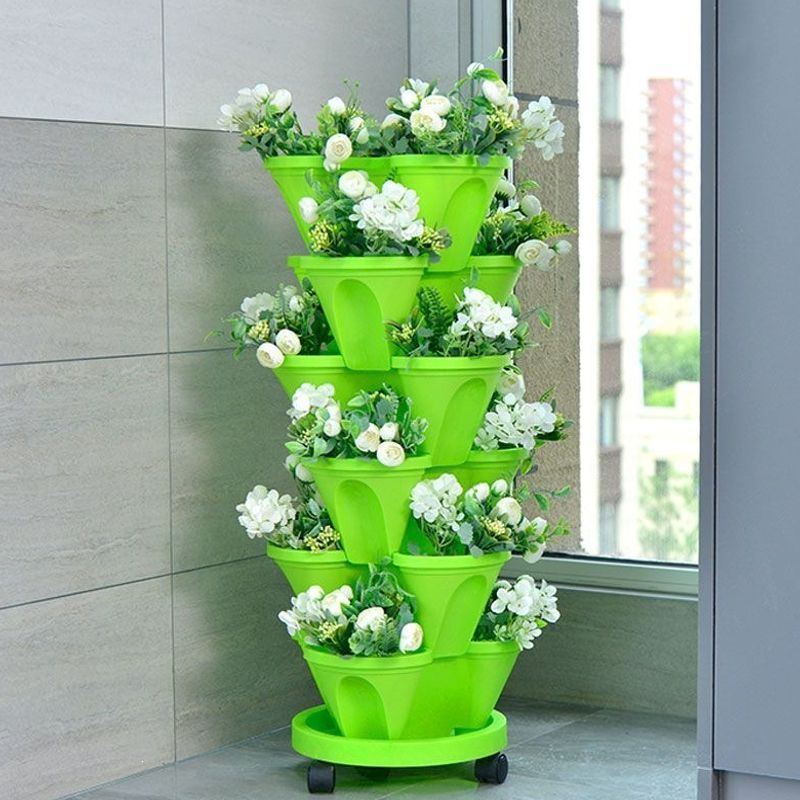 자동 급수 시스템 딸기 재배용 4단 수직형 플랜터 가든 - Vertical Planter Tower 리뷰 및 가격
