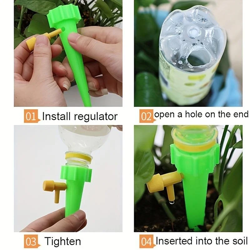 10PCS 꽃 조절식 자동 점적 관개 시스템 가정용 발 - Smart Garden Technology 리뷰 및 가격