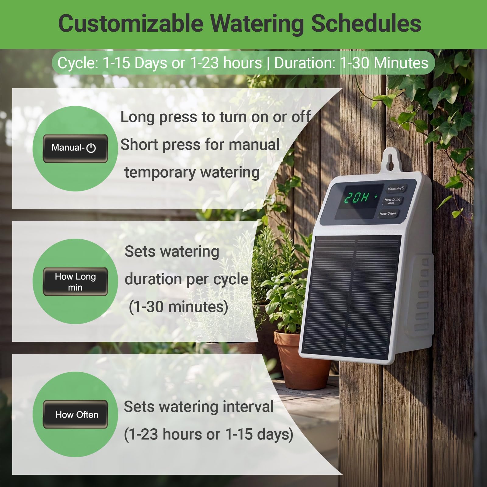 업그레이드된 태양광 점적 관개 시스템, 가정 및 정원, - Smart Garden Technology 리뷰 및 가격