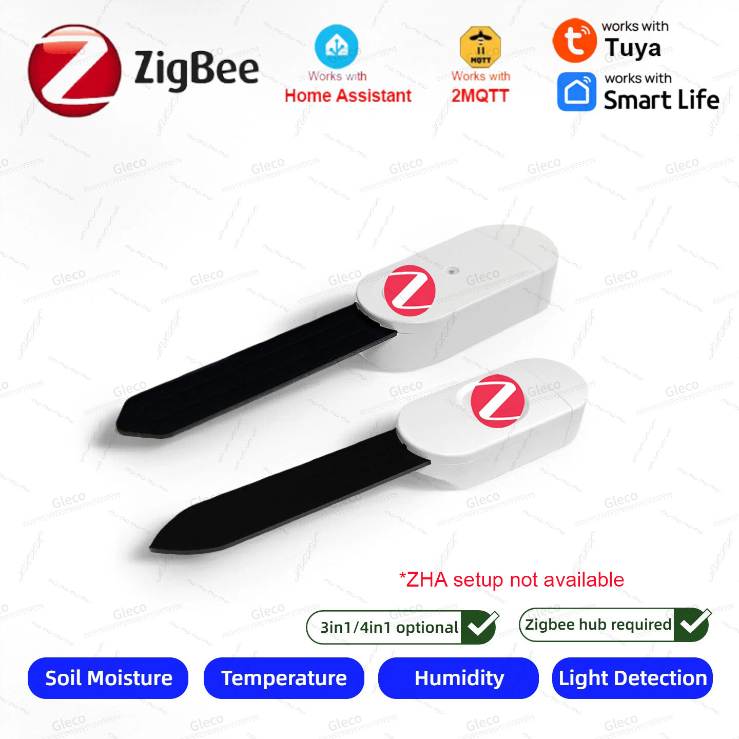 Zigbee 토양 수분 센서 미터 온도 습도 비옥도 광 - Smart Soil Sensor 리뷰 및 가격