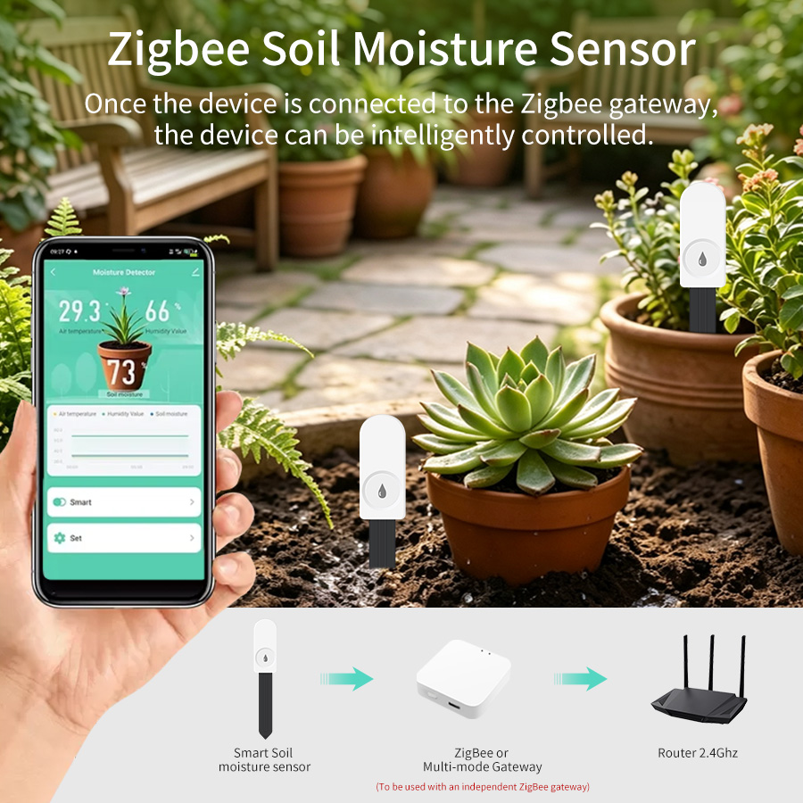 스마트 지그비 3.0 토양 테스터 식물 정원용 습도 온 - Smart Soil Sensor 리뷰 및 가격