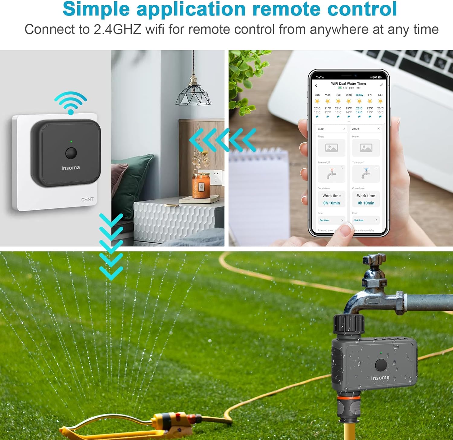 Insoma Wifi 자동 뿌리기 타이머 원격 정원 워 - Smart Garden Refill 리뷰 및 가격