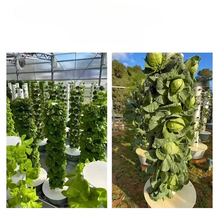LED 성장등이 있는 수경재배 타워 수직 무토양 재배  - Vertical Planter Tower 리뷰 및 가격