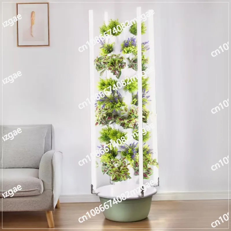 LED 성장등이 있는 수경재배 타워 수직 무토양 재배  - Vertical Planter Tower 리뷰 및 가격