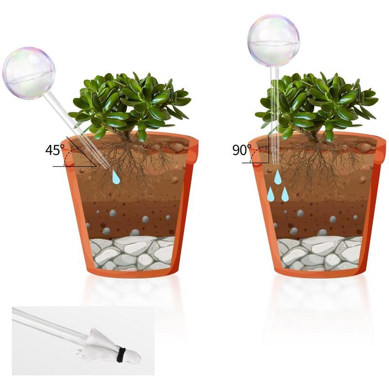 자동 식물 급수 전구, 유리 자체 급수 공, 맑은 꽃, - Smart Garden Technology 리뷰 및 가격
