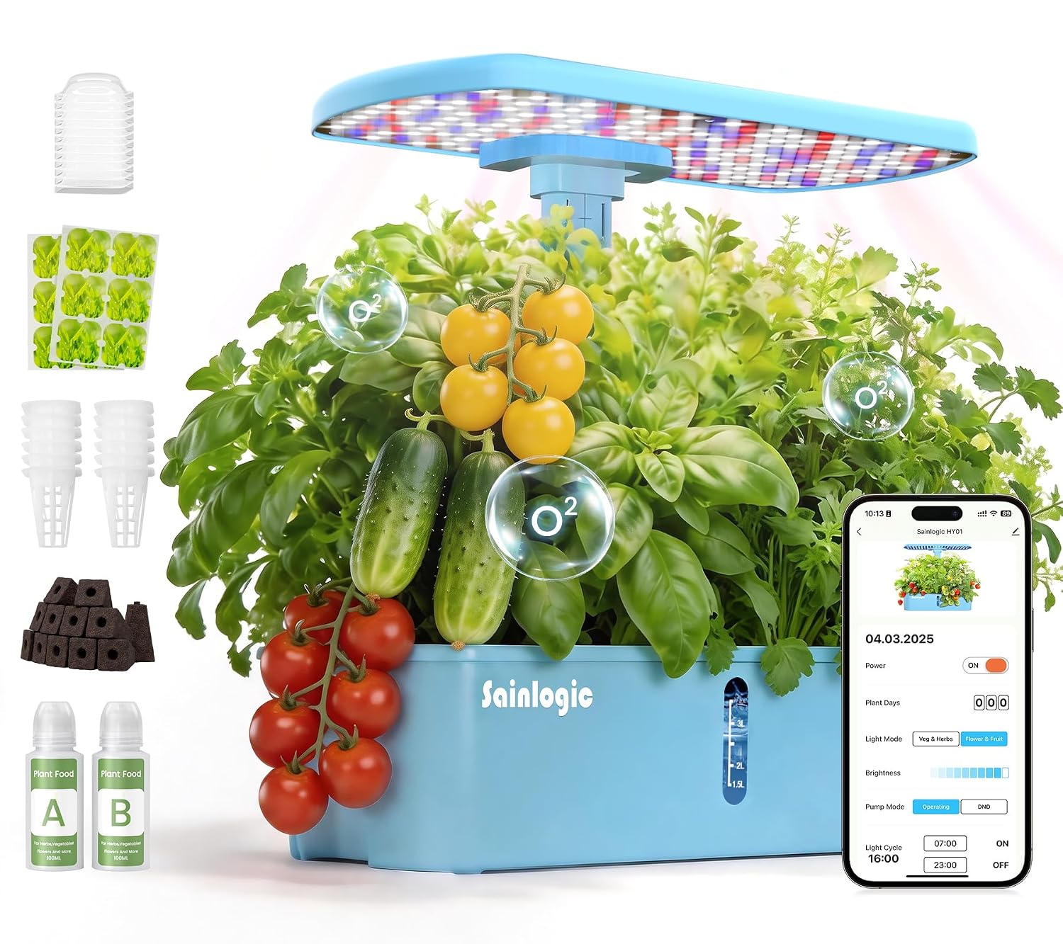 스마트 12포드 수경재배 시스템 실내 정원 24W 높이 - Smart Pod Garden 리뷰 및 가격