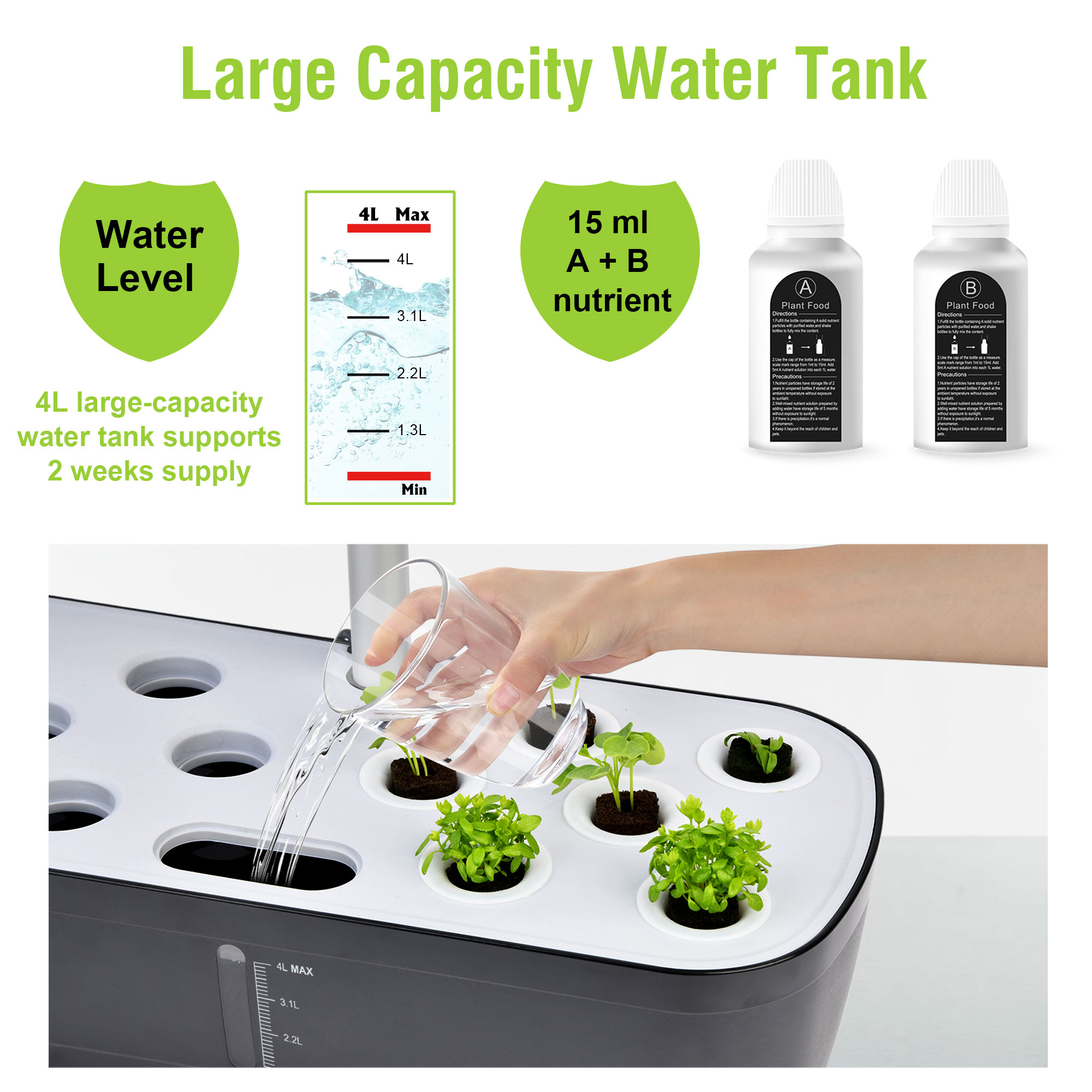 스마트 실내 수경 정원, 12 포드, 24W LED 재 - Smart Pod Garden 리뷰 및 가격