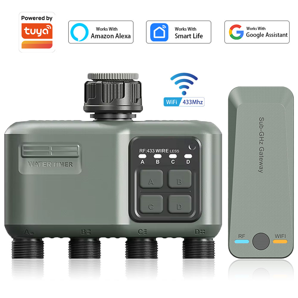 정원 호스용 4구 프로그래밍 가능 물 타이머, 레인 딜 - Smart Garden Technology 리뷰 및 가격