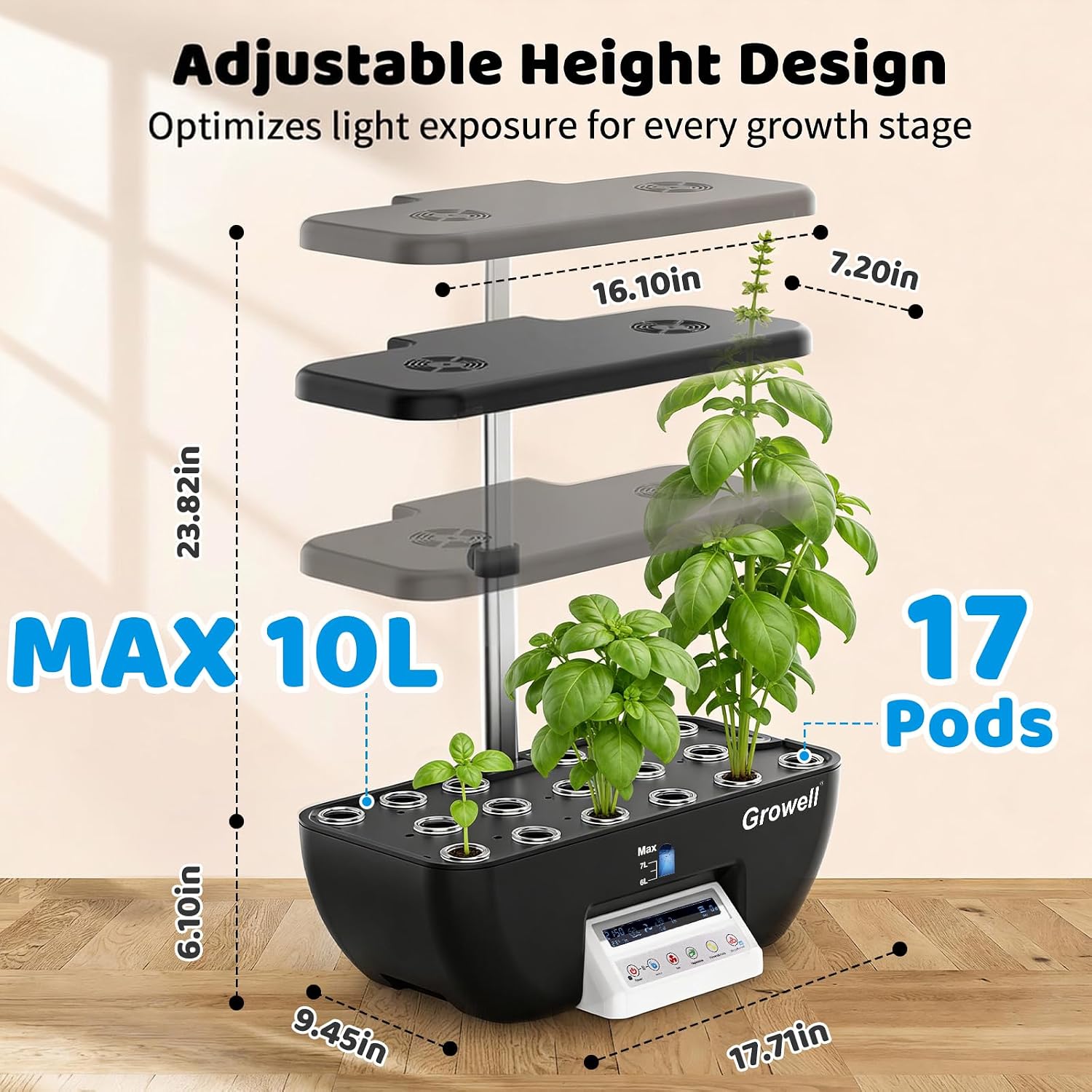 17포드 수경재배 시스템 키트 실내 정원 2개 팬 공기 - Smart Pod Garden 리뷰 및 가격