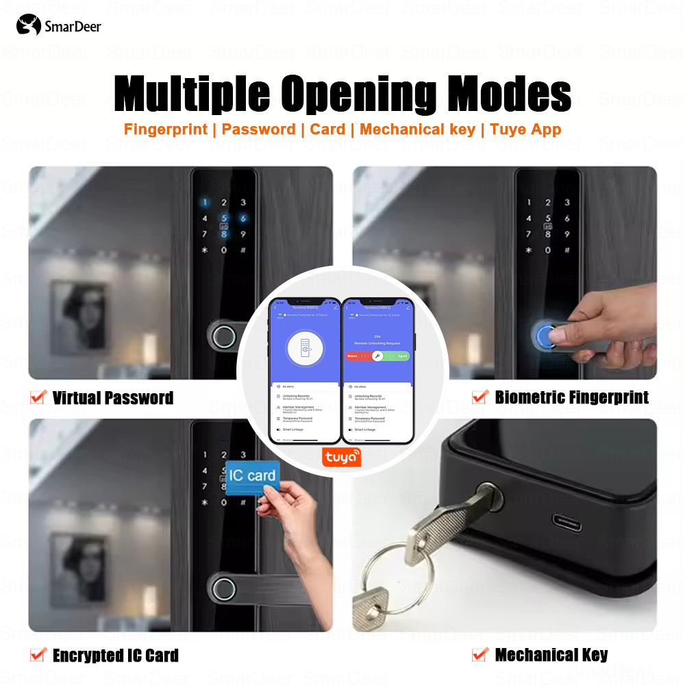 SmarDeer 전자 문짝 잠금 장치, 투야 스마트 잠 - Smart Garden Lock 리뷰 및 가격