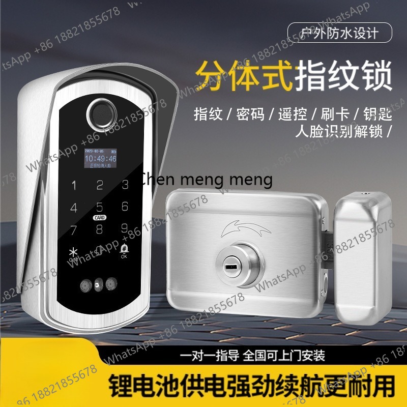 분할 지문 잠금장치 가정용 얼굴 인식 지문 잠금장치 정 - Smart Garden Lock 리뷰 및 가격