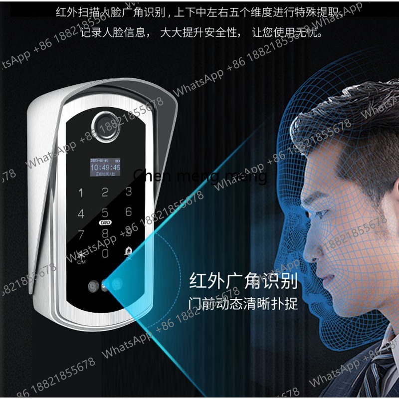 분할 지문 잠금장치 가정용 얼굴 인식 지문 잠금장치 정 - Smart Garden Lock 리뷰 및 가격
